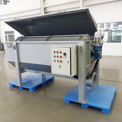 IEPP Pulp Paper Fiber Recycling Grey Water Pig Farm Wastewater Treatment Rotating Drum Screen Filter for Pumped Flow Before MBBR