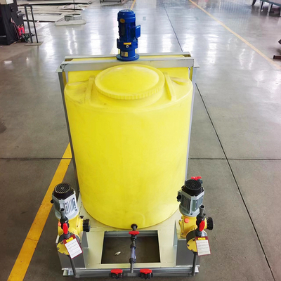 IEPP Portable Manual Automatic PE Plastic Chemical Dosing Storage tank PAC PAM Wastewater Treatment Equipment With Metering Pump