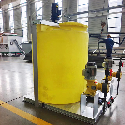 IEPP Portable Manual Automatic PE Plastic Chemical Dosing Storage tank PAC PAM Wastewater Treatment Equipment With Metering Pump