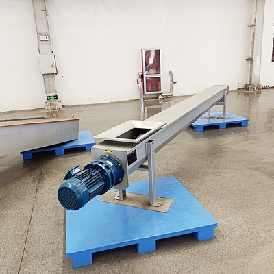 IEPP Ss304 Continuous Endless Truck Cargo Loading Bucket Self-Cleaning Helical Blade Shaftless Screw Conveyor Home Use Motor PLC