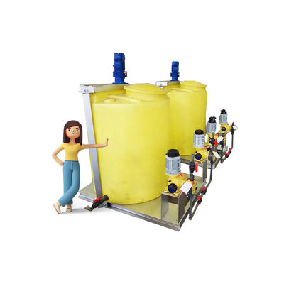 IEPP Sewage Disposal Plant PLC Chemical Agent Dosing Pe tank Dose Machine Polymer Preparation Wastewater Treatment Equipment